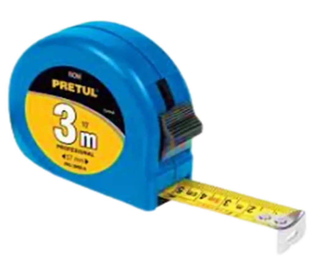 [21607] Flexómetro 3 m cinta 13 mm, display box con 24 pzas, Pretul PRO-3MEC