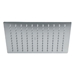 ReRegadera cromo 10' plato cuadrado delgado sin brazo, Rivie R-310S