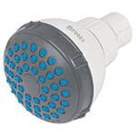 Regadera redonda de ABS 2-1/2' gris-blanca sin brazo, Basic R-516S