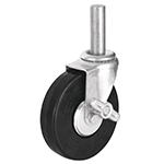 Rodaja hule 6' con espiga sólida y freno, carga 125 kg RO-1427F