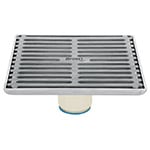 Resumidero cuadrado de acero inoxidable 6' x 6', Foset RS-702