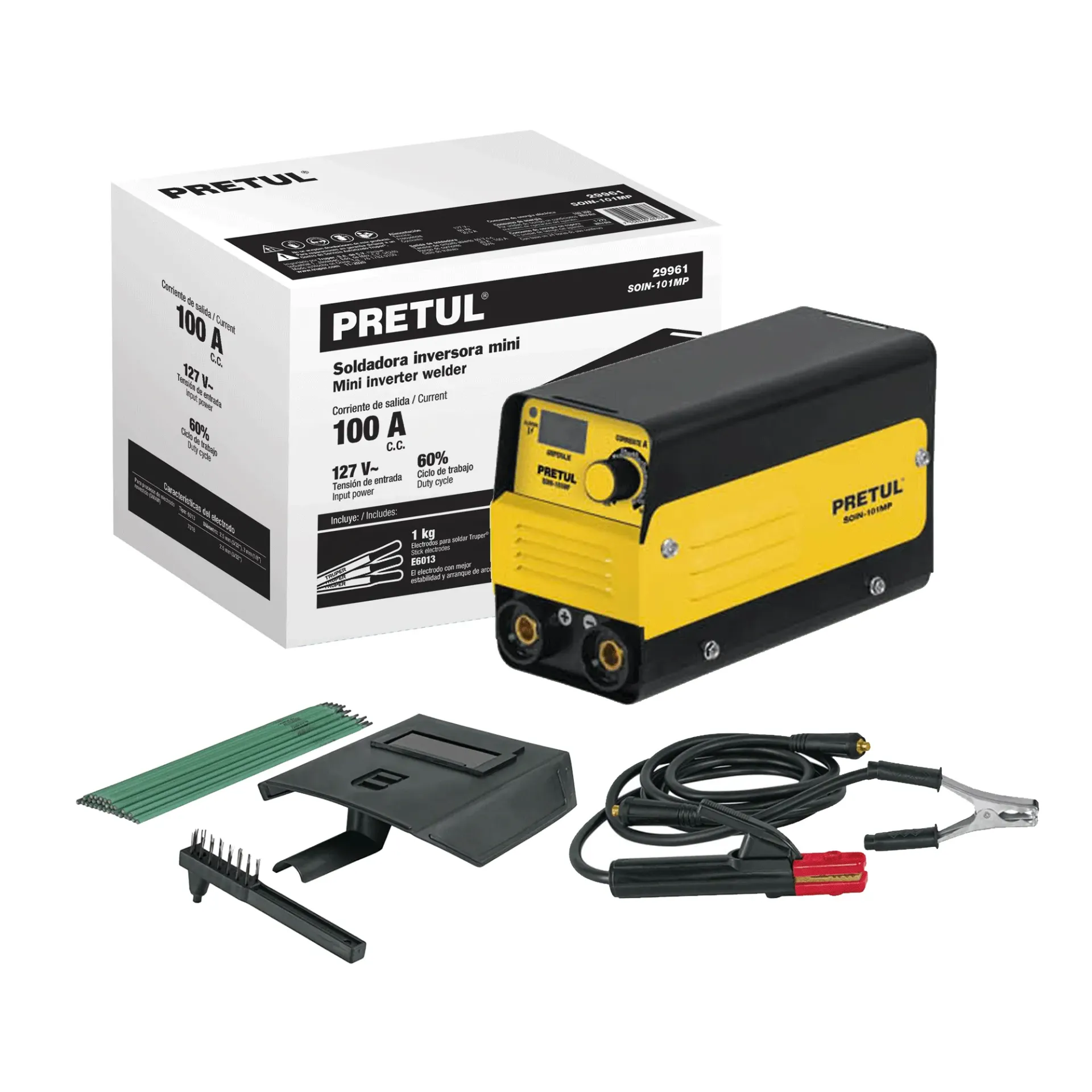 [29961] Mini soldadora inversora 100 A, 127 V, Pretul SOIN-101MP