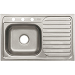 [47018] Tarja de empotrar tina izquierda 80 x 50 cm, Foset Basic TA-851IB