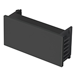 [47996] Tapón ciego, 1 módulo, línea Española, color negro, Volteck TA-EN
