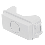 Módulo (tapón) ciego, línea Italiana, color blanco, Volteck TA-IB