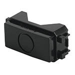 Módulo (tapón) ciego, línea Italiana, color negro, Volteck TA-IN