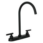 Mezcladora para fregadero,manerales palanca,negro mate,Tubig TBF-82M