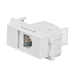 Toma de teléfono, línea Italiana, color blanco, Volteck TE-IB