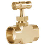 Válvula de aguja de latón para gas, soldable 1/2' x 1/2' VGA-556