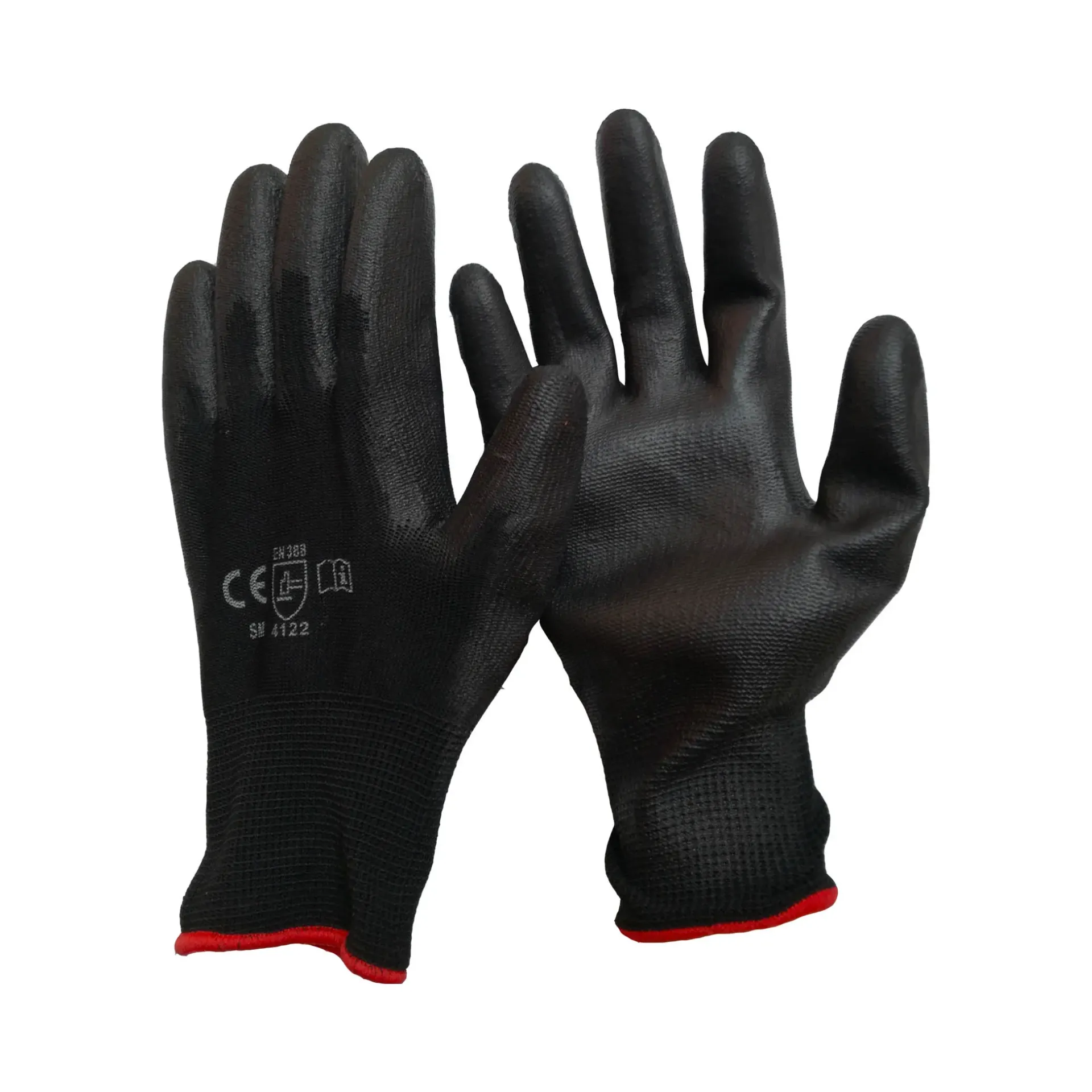 Guante Nylon negro palma de poliuretano 7