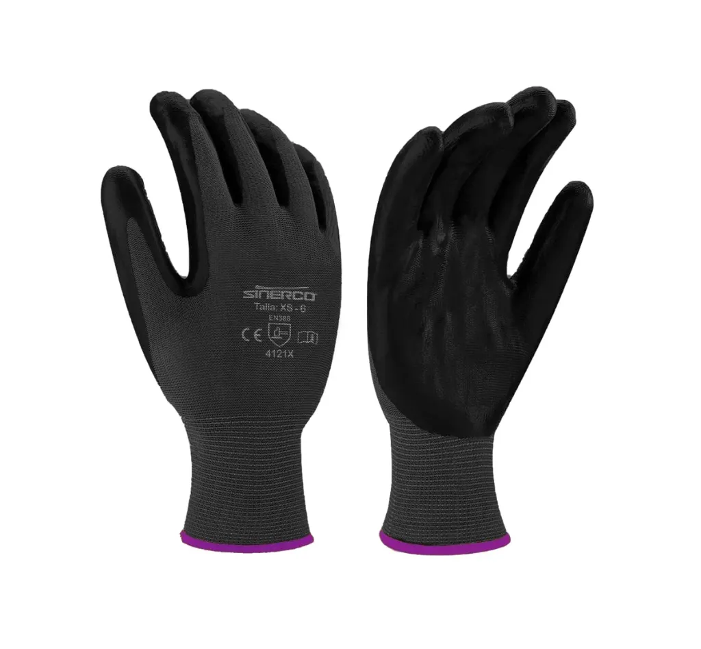 Guante Nylon negro palma de poliuretano XChico 6