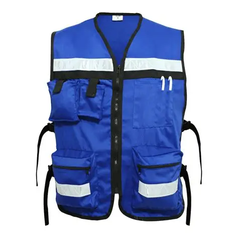 CHALECO GABARDINA AZUL REY 