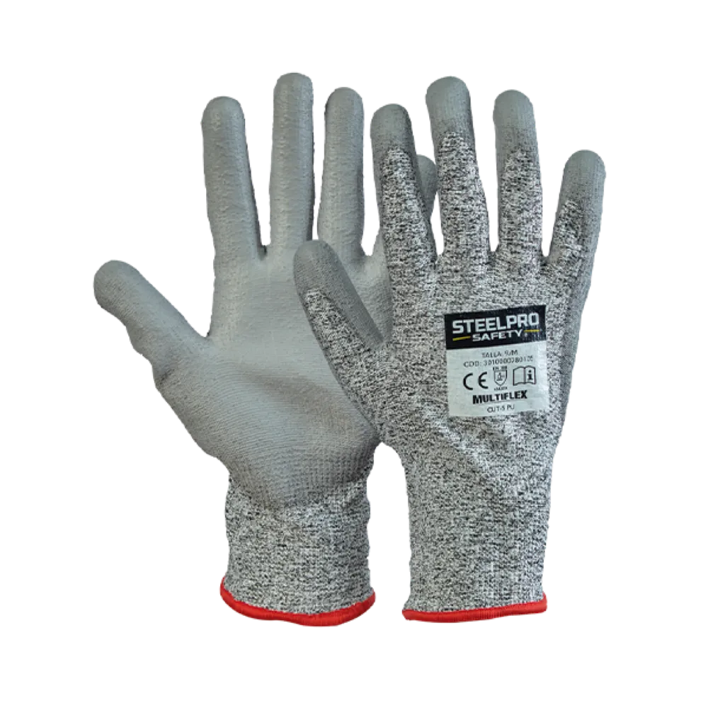 Guante gris contra corte Nivel5 TALLA 8