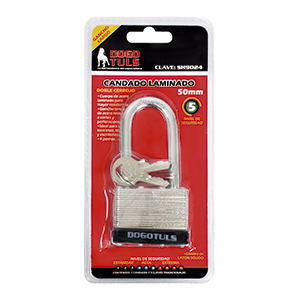 CANDADO LAMINADO 50mm  GANCHO LARGO