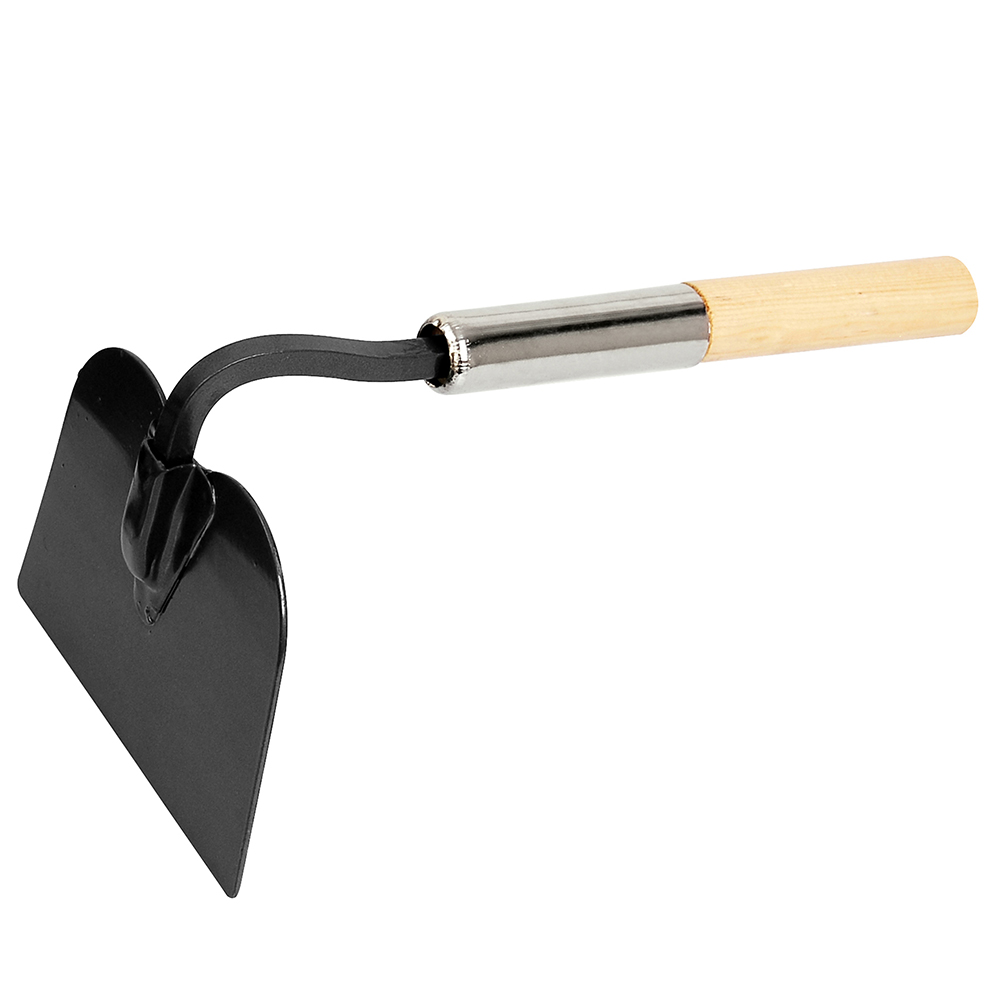 [130055] Azadón tomatero con mango corto de madera 16", 6-1/4"