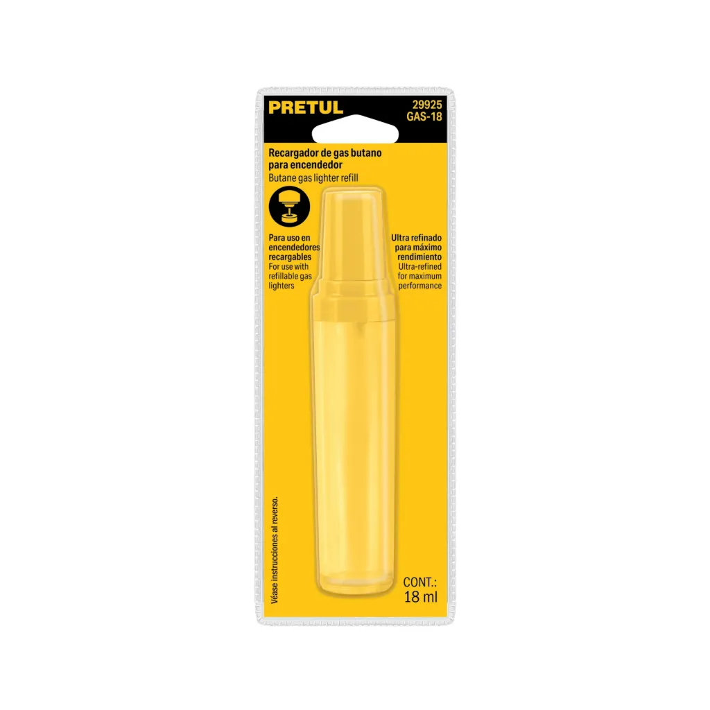 [29925] Recargador de gas butano para encendedor, 18ml, Pretul GAS-18