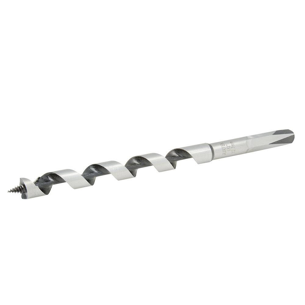 Broca para madera de acero al carbono tipo gusano 1/2" zanco 2 en 1