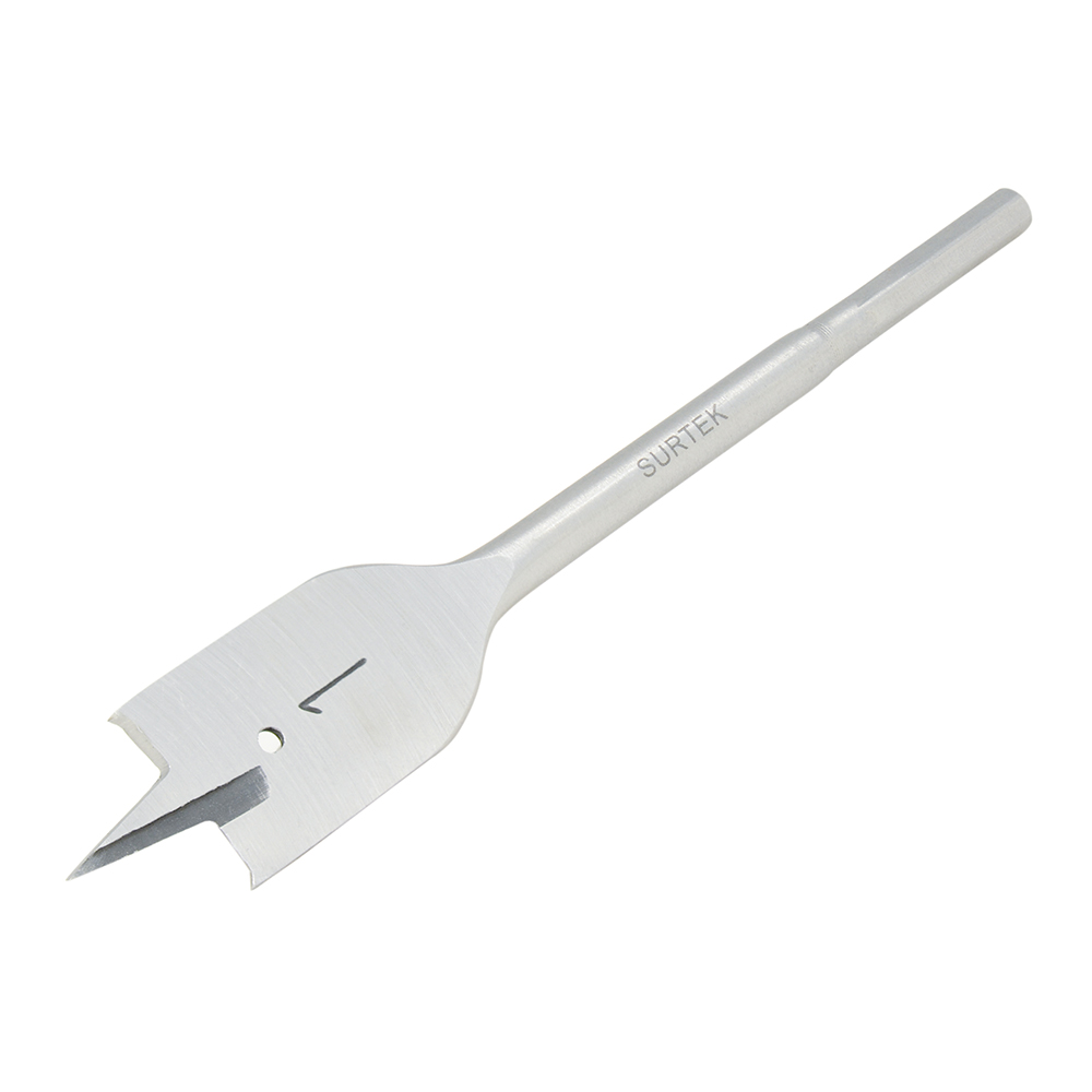 Broca para madera de acero al carbono tipo manita 1" zanco de 1/4"