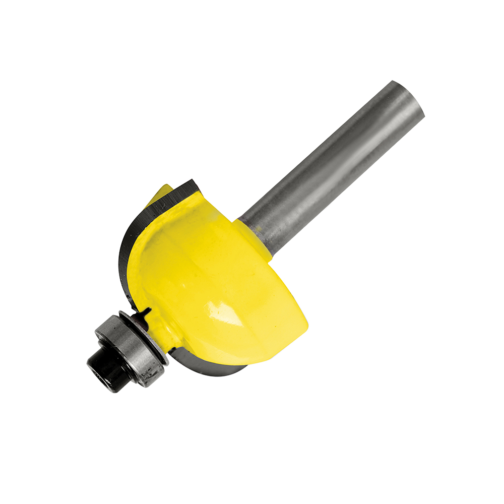 [119278] Broca para router de acero bocel cuarto con balero 1-1/8" zanco de 1/4"