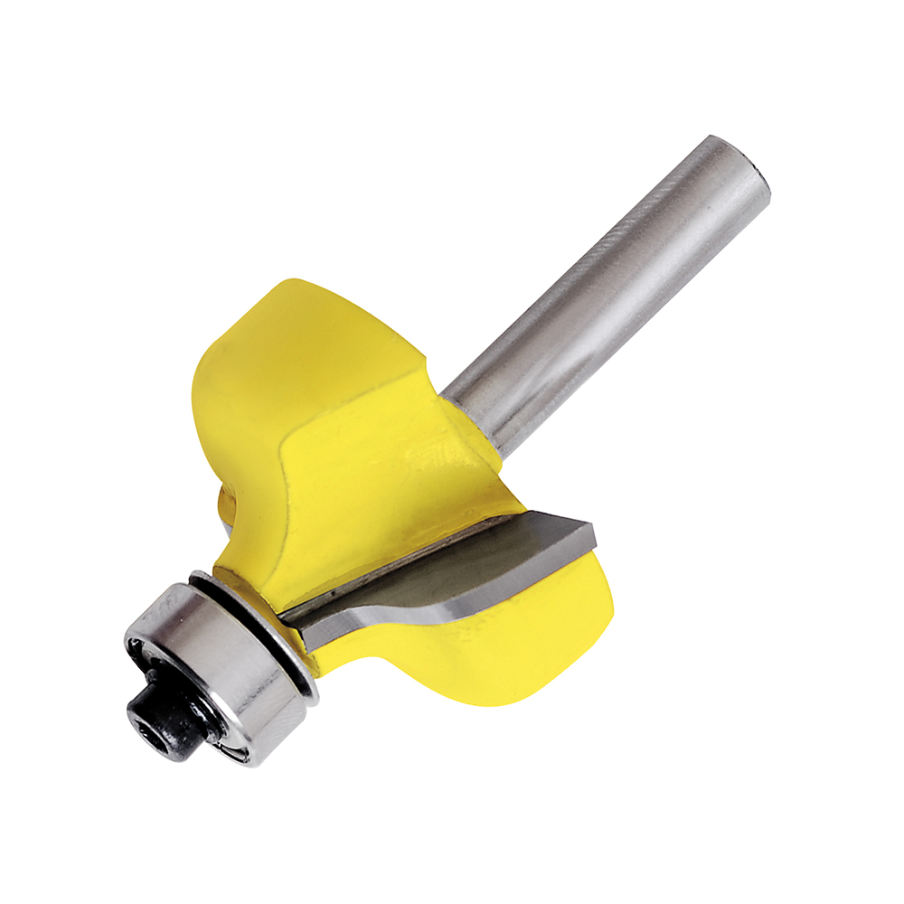 Broca para router de acero pecho de paloma con balero 1-1/8" zanco de 1/4"