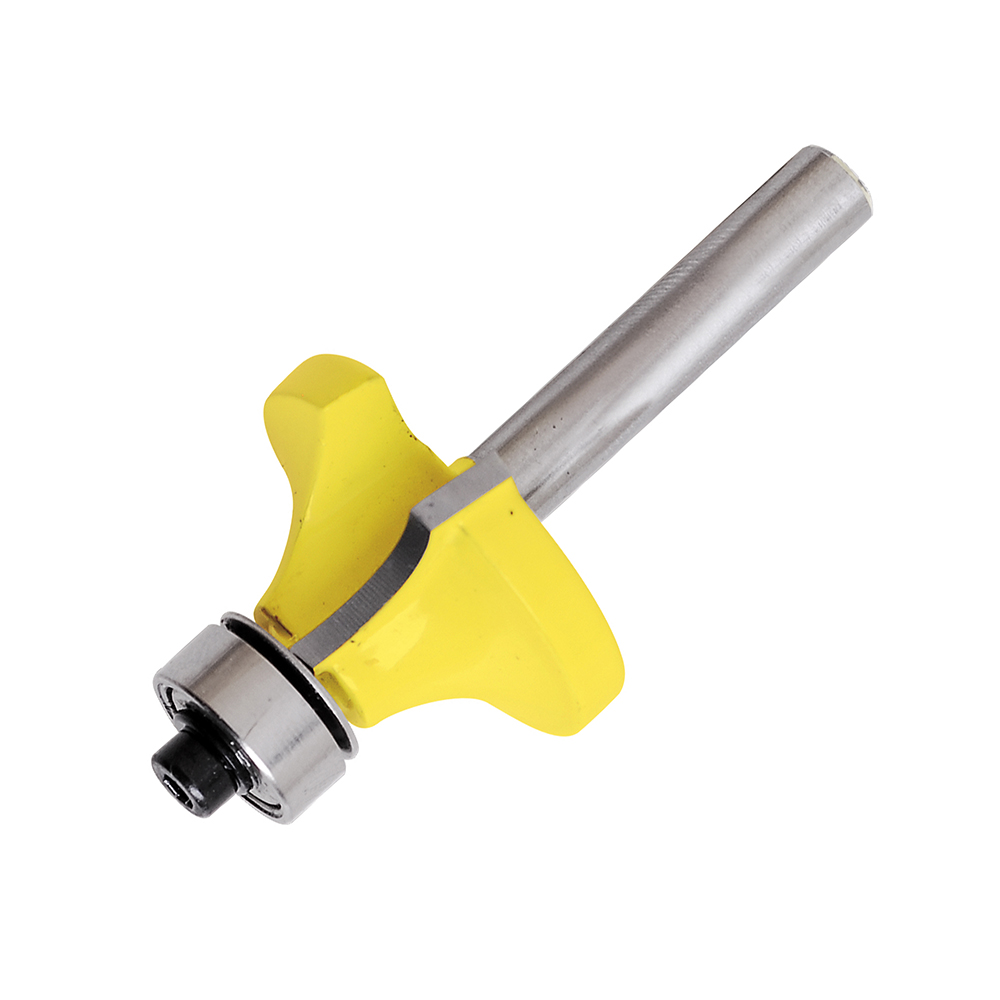 Broca para router de acero redondeadora con balero 1" zanco de 1/4"