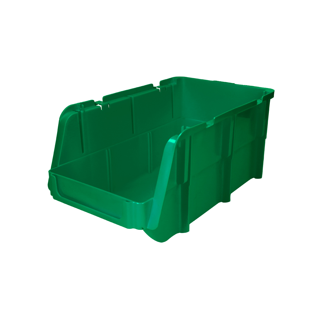 Gaveta plástica verde pico de pato 7" x 4" x 3"