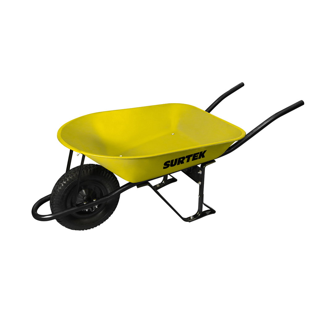 [CAT45S] Carretilla con bastidor metálico 4.5 Ft3 llanta sólida de caucho