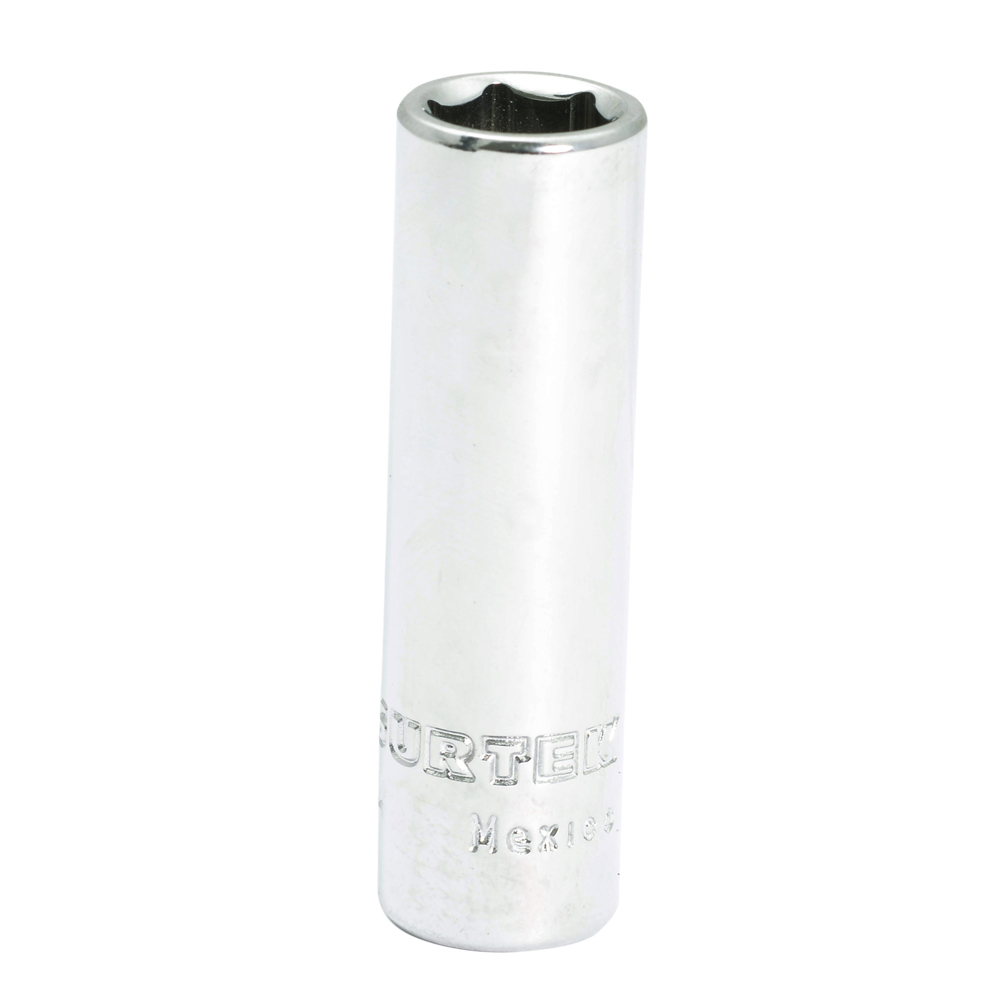 Dado largo en pulgadas cuadro de 1/4", 6 puntas, 7/16"