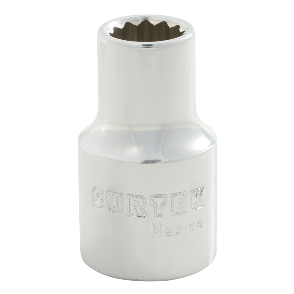 Dado métrico cuadro de 1/2", 12 puntas, 9 mm