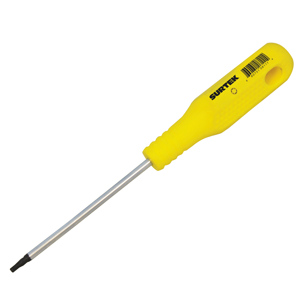 Destornillador con mango amarillo, punta Torx  T15 x 4"