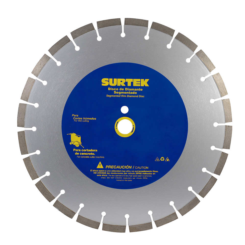 [123473] Disco de diamante para cortadora de concreto, 14"