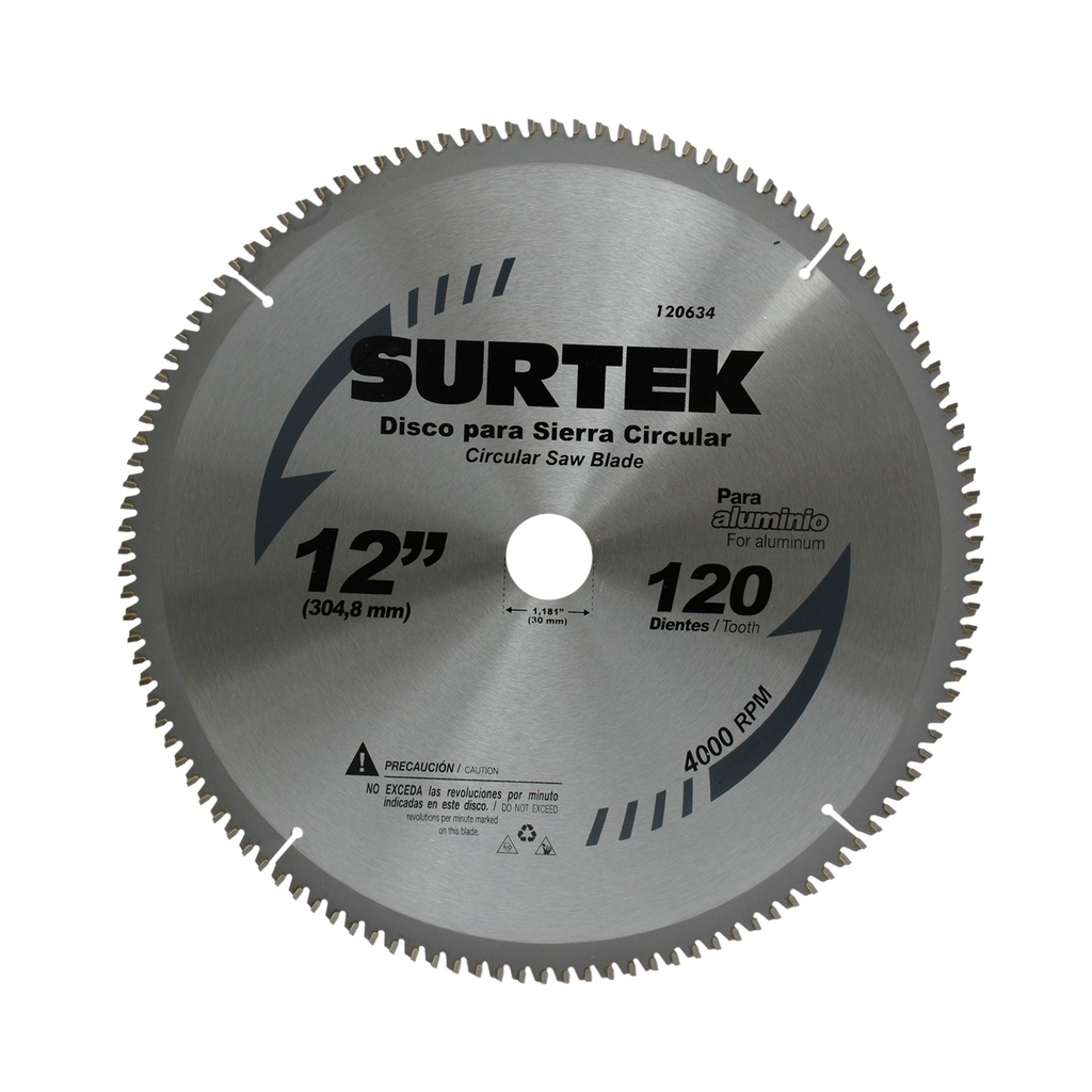 Disco para sierra circular para corte madera 30 dientes, 10"