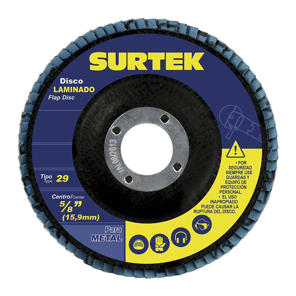 Disco laminado tipo 29 grano 60, 4-1/2"