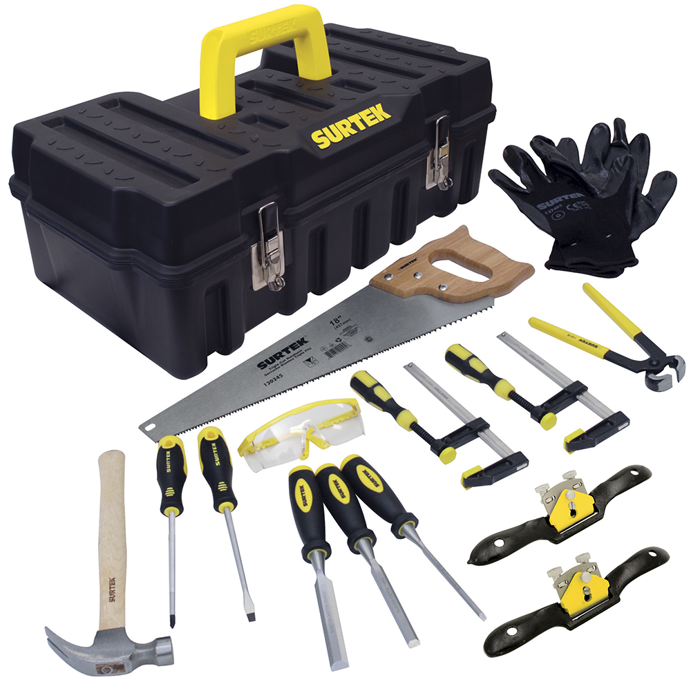 [JC14] Juego combinado de herramienta para carpintero, 14 piezas