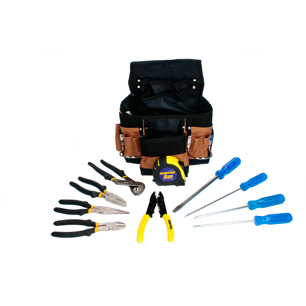 Juego combinado de herramienta para electricista, 11 piezas