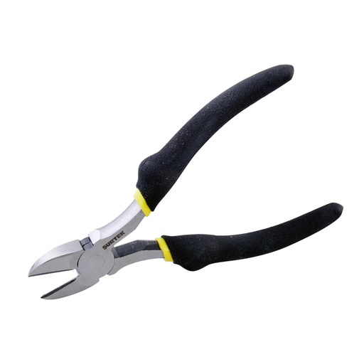 [947] Pinza con mango rubber grip para electricista de 7", corte diagonal