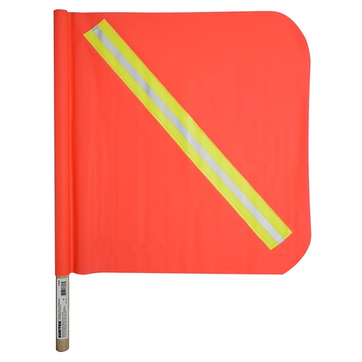 [137607] Banderín de PVC con reflejante y vástago de madera