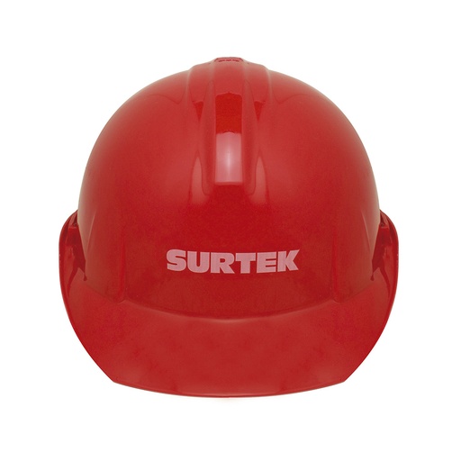 [137312] Casco de seguridad con ajuste de intervalos, color rojo