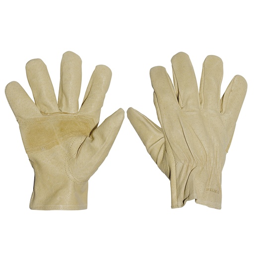 [137383] Guantes de piel de borrego reforzados unitalla