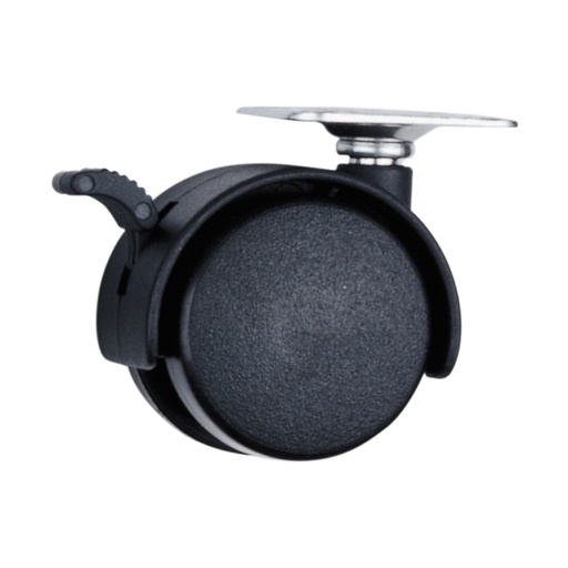 [RY4B] Rodaja tipo yoyo con placa con freno 40 mm