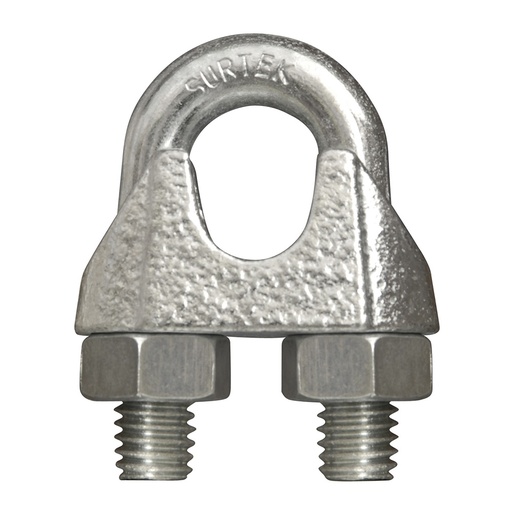[PER10A] Perro de hierro maleable para cable de acero tipo alemán 3/4"