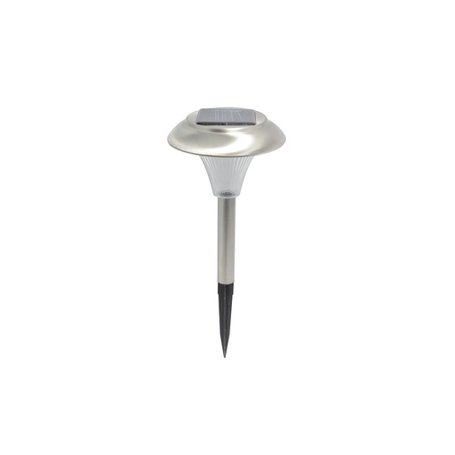[LUJS01] Luminario de LED estaca recargable solar tipo gala inoxidable