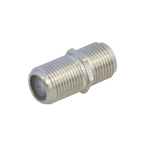 [153205] Cople para cable coaxial RG6 tipo barril, 4 piezas