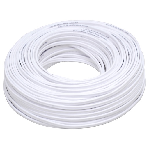 [136926] Cable eléctrico POT 2 x 12, 1 m color blanco