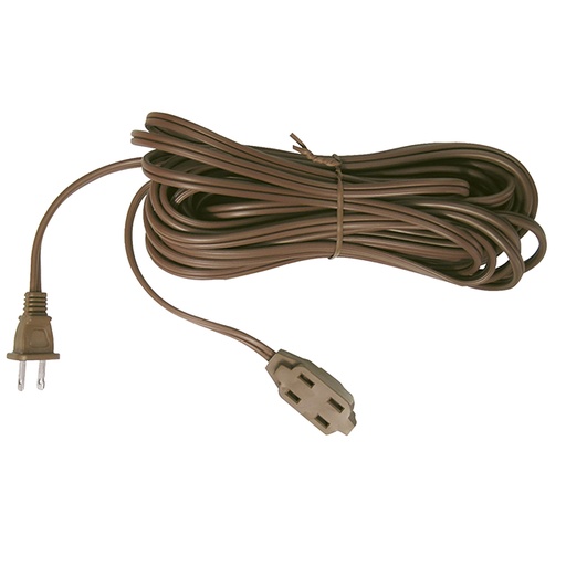 [136156] Extensión eléctrica doméstica color café, 4 m