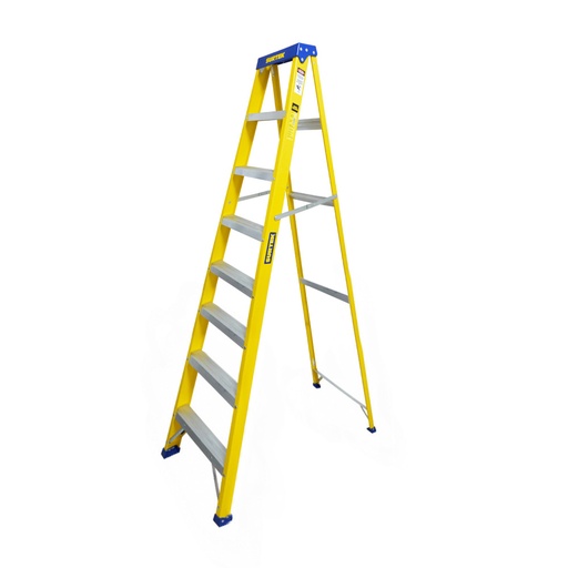 [ETFV27] Escalera de tijera tipo 2 de fibra de vidrio con 7 peldaños