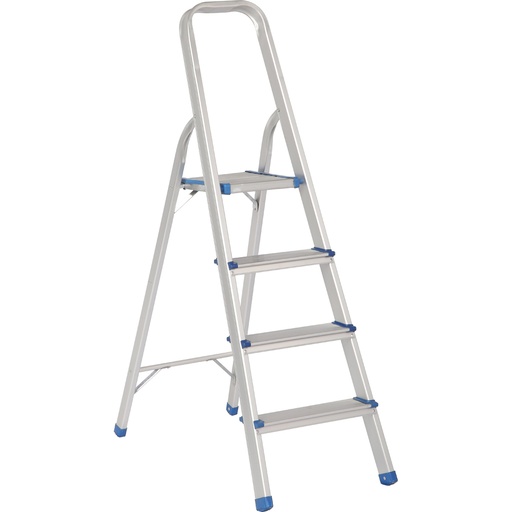 [ETTA4] Escalera plegables tipo taburete de aluminio con 4 peldaños
