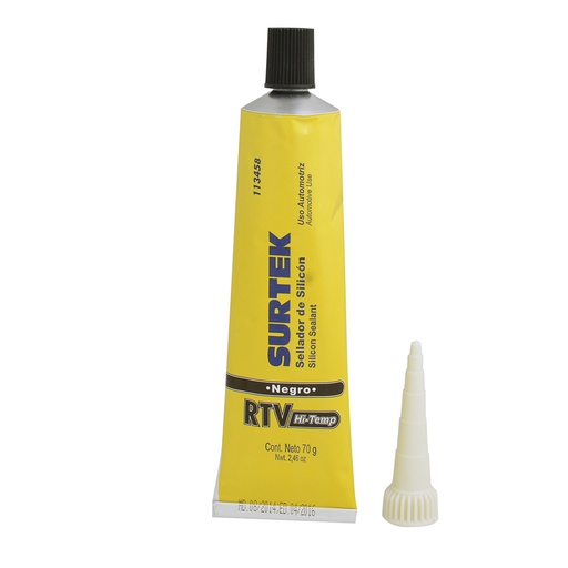 [113458] Silicón para alta temperatura, color negro en tubo, 70 gr