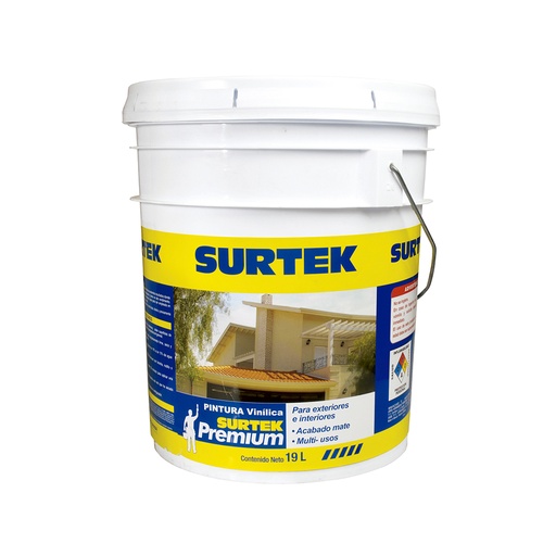 [SP10400] Cubeta de pintura vinílica premium 19 Lt color blanco