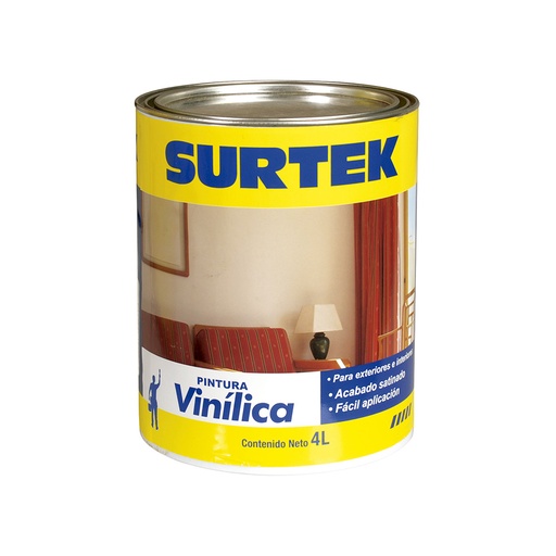 [SP20300] Cubeta de pintura vinílica 4 Lt color blanco